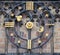 Astronomical Clock and gate of the Gothic Cathedral of Saints Vitus, Prague Castle, Czech Republic Europe.