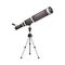 Astronomical telescope tube optical instrument vector illustration on white background