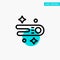 Astronomy, Comet, Space turquoise highlight circle point Vector icon