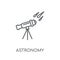 Astronomy linear icon. Modern outline Astronomy logo concept on