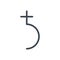 Astronomy setting glyph color icon