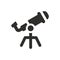 Astronomy telescope icon