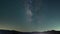 Astrophotography Milky Way Galaxy 35mm South Sky Tilt Up Over Sierra Nevada Mts Time Lapse