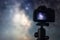 Astrophotography. Space Astronomy Long exposure photography.