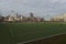 Astroturf soccer field, Roosevelt Island, New York