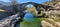 Asturia roman Bridge in sunny day