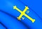 Asturias Flag, Spain.