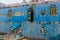 ASWAN, EGYPT: FEB 22, 2019: Colorful house in Nubian village Gharb Seheil, Egy