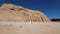 Aswan, Egypt : temple of Nefertari next to the temple of Abu Simbel temple of Pharaoh Ramses II in southern Egypt in