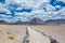 Atacama Altiplana desert, Laguna Miscanti salt lake and mountains landscape, Miniques in Chile, South America