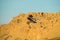 Atacama desert arid mountains at sunset