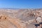 Atacama desert, canyons of surreal Moon Valley, Chile .
