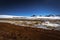 Atacama Desert, Chile - Panorama of a lagoon in the Andean Altiplano, Chile