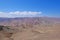 Atacama desert landscape with sand, dunes and mountains, Andes near Huara, Chile