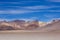 Atacama Mountain with blue sky in Eduardo Avaroa Park