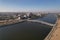 Atal Bridge Ahmedabad Gujarat India. Sunset Time Ahmedabad City View.