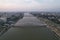 Atal Bridge Ahmedabad Gujarat India. Sunset Time Ahmedabad City View.