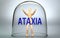 Ataxia can separate a person from the world and lock in an invisible isolation that limits and restrains - pictured as a human