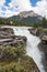 Athabasca Falls in the Canadian Rockies along the scenic Icefields Parkway, between Banff National Park and Jasper National Park