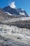 Athabasca Glacier with melt water 02