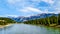 The Athabasca River seen from the Bridge of Maligne lake Road in Jasper national Park