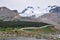 Athabaska Glacier on Icefield Parkway in all it\'s splendeur, Alb