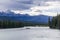 Athabaska river Jasper National Park in Alberta Canada