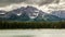 Athabaska river Jasper National Park in Alberta Canada