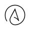atheism agnosticism glyph icon vector illustration