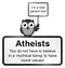 Atheist people