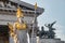 Athena Fountain Pallas-Athene-Brunnen in front of the Parliament during sunset, Vienna, Austria, closeup