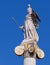 Athena statue the ancient Greek goddess of science and wisdom