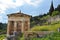 Athenian Treasury in Apollo Temple , Delphi , Greece