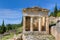 Athenian treasury, Delphi, Greece