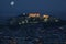 Athens Acropolis at full moon
