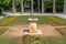 Athens, Attica, Greece. Entrance to the National Garden, sundial can be seen, from Vasilisis Amalias avenue.