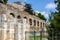 Athens, Attica - Greece. Part of the archaeological site of the Odeon of Herodes Atticus or Herodion under  the Acropolis of Ath