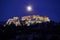Athens Greece, acropolis in the twilight