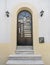 Athens Greece, arched metallic door