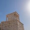 Athens, Greece, Athena Nike victorious small temple with Ionian style columns, standing by the entrance of Acropolis