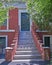 Athens Greece, house entrance in Plaka old neighborhood