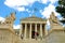 ATHENS, GREECE- JULY 18, 2018: Facade of Athens Academy, Greece