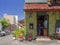 Athens, Greece. July 2019: a Man prepares souvlaki in a small roadside tavern in the center of the Greek capital on a Sunny summer