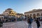 Athens, Greece - March 4, 2017: Busy afternoon at monastiraki