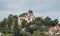 Athens, Greece. National observatory view from Plaka streets