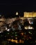 Athens Greece, night view of Partehnon ancient temple