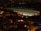 Athens Greece, night view of the stadium `Panathenaic`