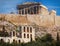 Athens Greece, parthenon famous temple on acropolis hill