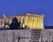 Athens, Greece, Parthenon temple on Acropolis, night view