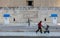 Athens, Greece. Presidential guards with a covid 19 protective mask infront of Greek Parliament building